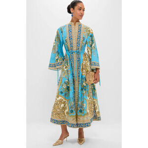 Alemais Blue Cassie Pool Midi Dress US 8